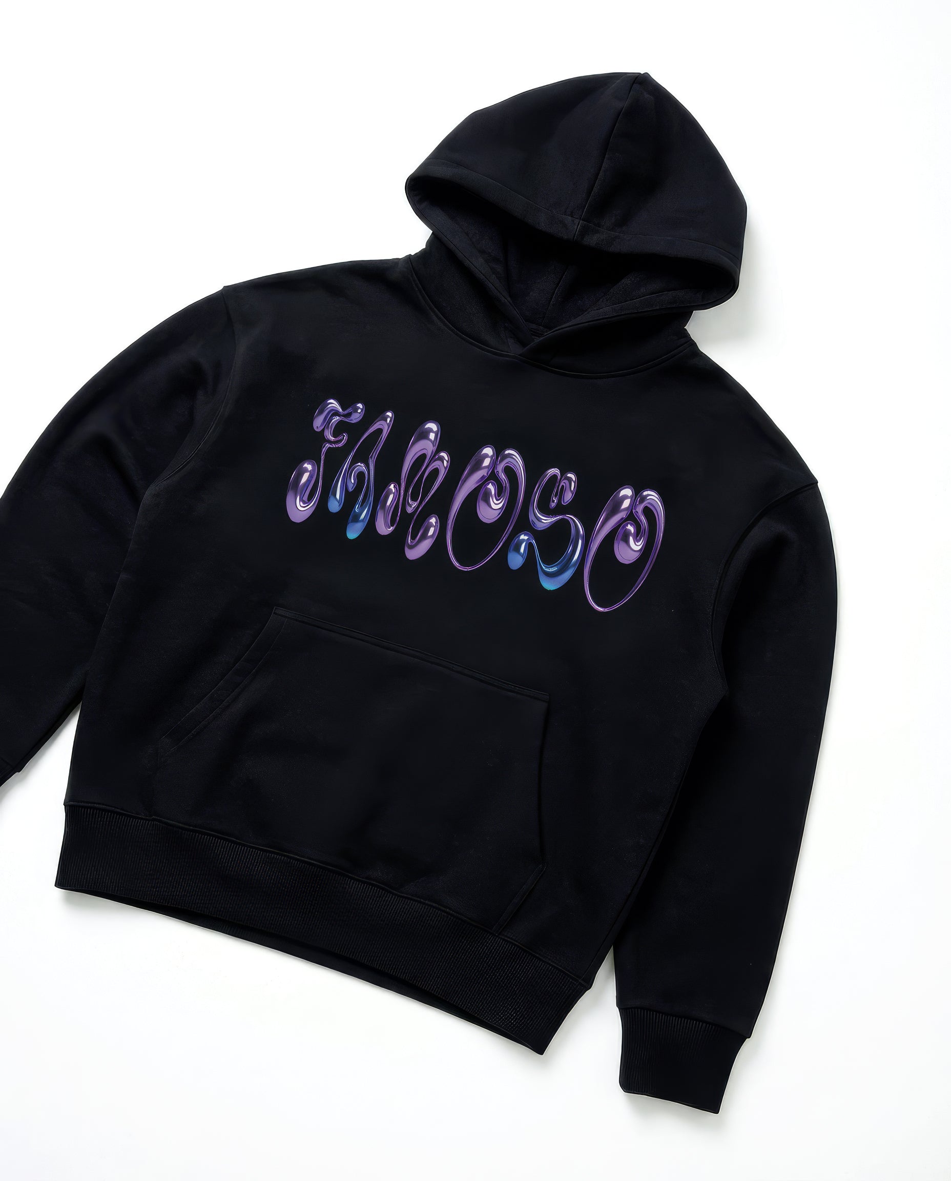 FAMOSO BUBBLE BLACK HOODIE