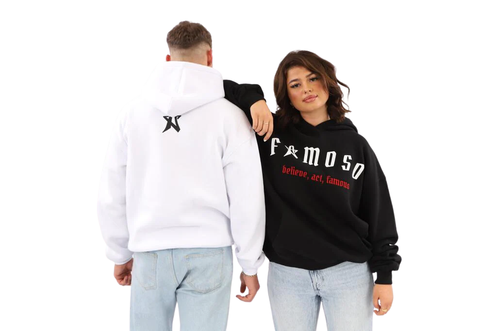 FAMOSO GRANDE WHITE - OVERSIZED HOODIE